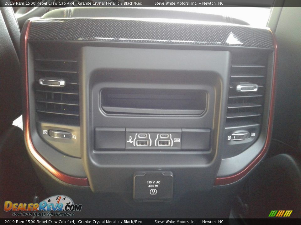 2019 Ram 1500 Rebel Crew Cab 4x4 Granite Crystal Metallic / Black/Red Photo #13