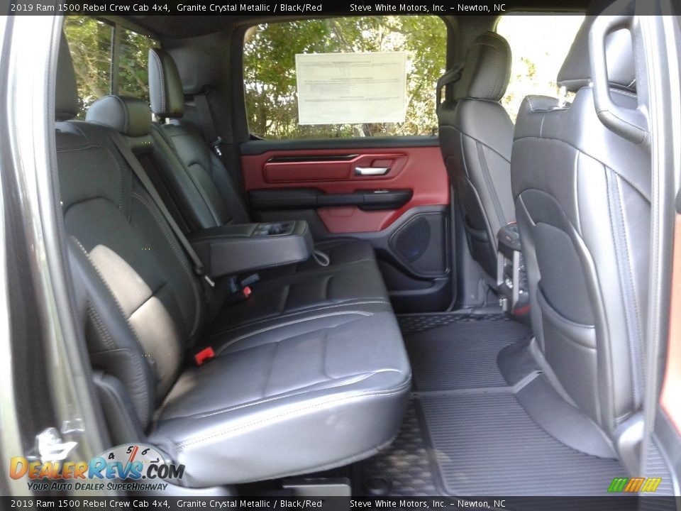 2019 Ram 1500 Rebel Crew Cab 4x4 Granite Crystal Metallic / Black/Red Photo #14