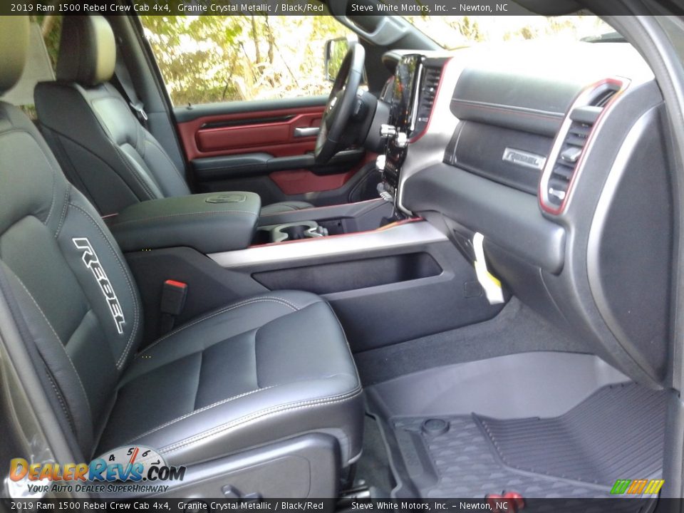 2019 Ram 1500 Rebel Crew Cab 4x4 Granite Crystal Metallic / Black/Red Photo #15
