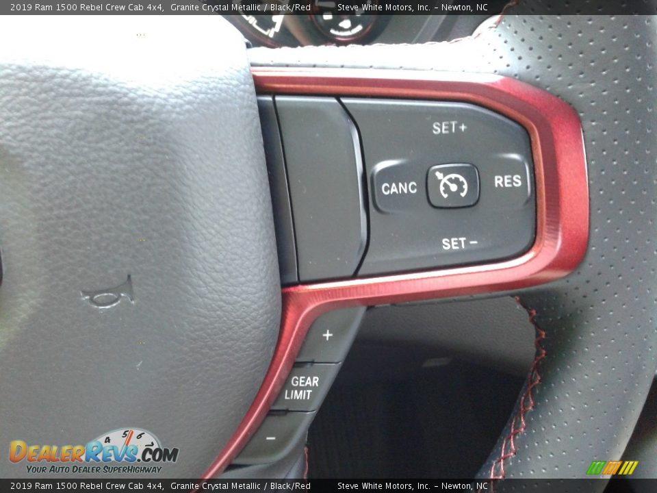 2019 Ram 1500 Rebel Crew Cab 4x4 Granite Crystal Metallic / Black/Red Photo #19