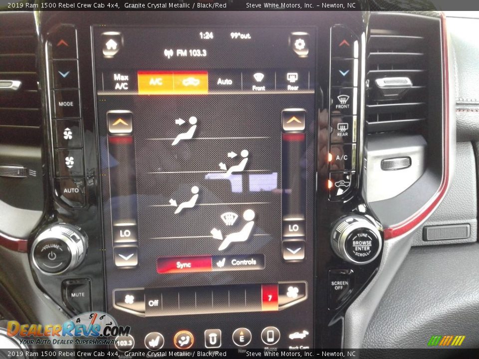 2019 Ram 1500 Rebel Crew Cab 4x4 Granite Crystal Metallic / Black/Red Photo #26