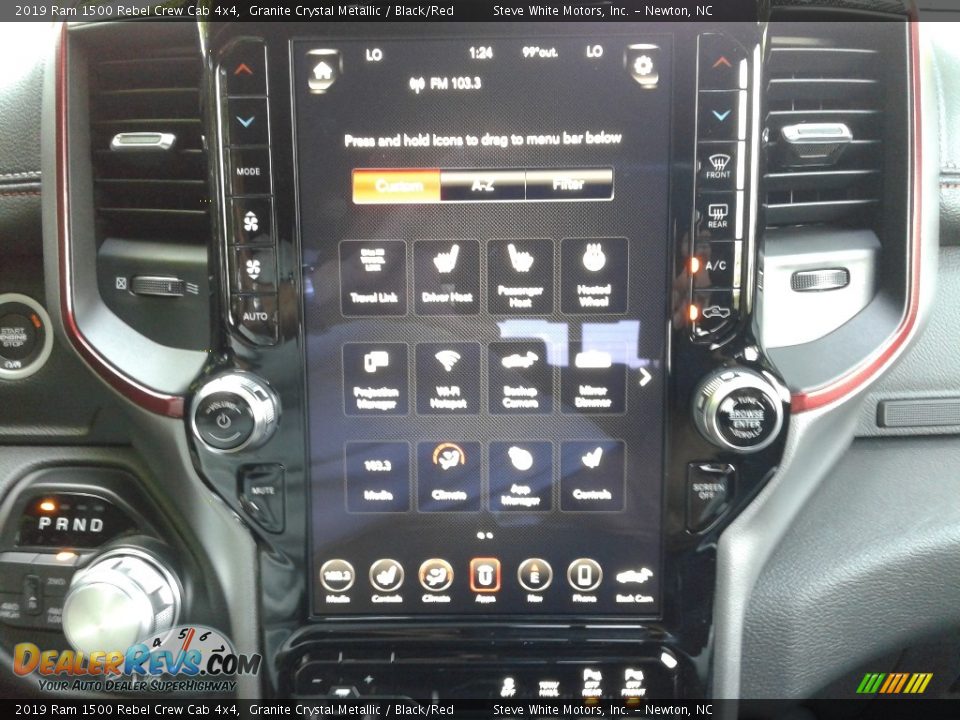 2019 Ram 1500 Rebel Crew Cab 4x4 Granite Crystal Metallic / Black/Red Photo #27