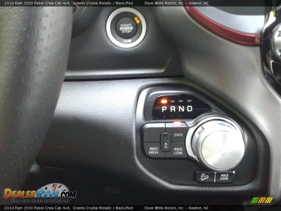 2019 Ram 1500 Rebel Crew Cab 4x4 Granite Crystal Metallic / Black/Red Photo #28