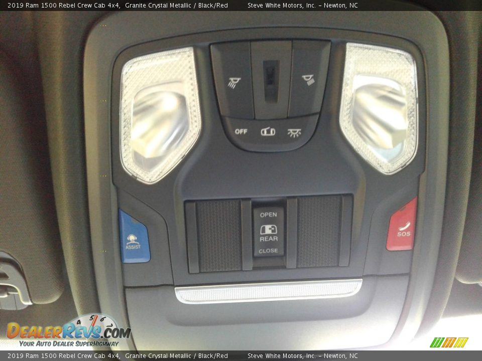 2019 Ram 1500 Rebel Crew Cab 4x4 Granite Crystal Metallic / Black/Red Photo #31