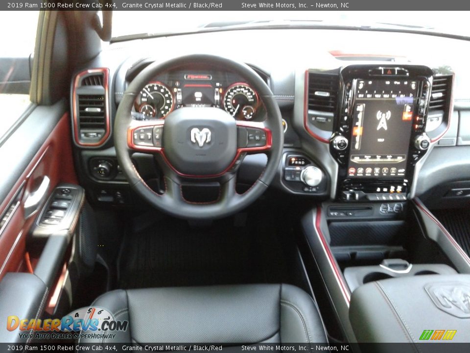 2019 Ram 1500 Rebel Crew Cab 4x4 Granite Crystal Metallic / Black/Red Photo #32