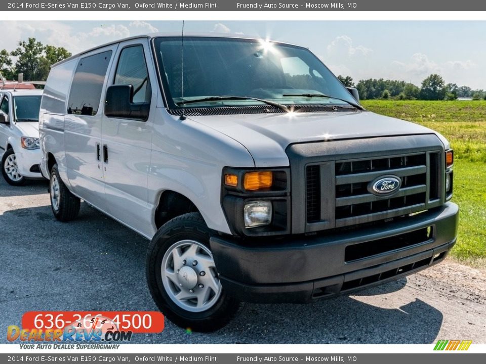 2014 Ford E-Series Van E150 Cargo Van Oxford White / Medium Flint Photo #1