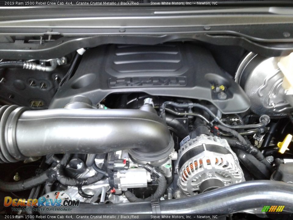 2019 Ram 1500 Rebel Crew Cab 4x4 Granite Crystal Metallic / Black/Red Photo #36