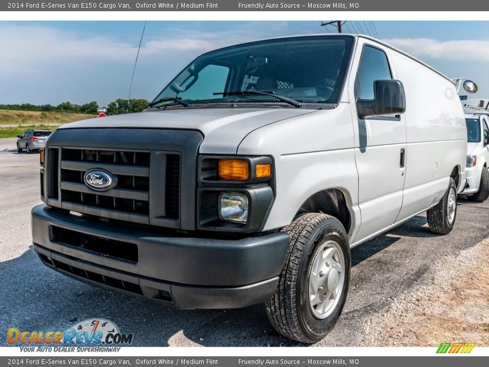 2014 Ford E-Series Van E150 Cargo Van Oxford White / Medium Flint Photo #7