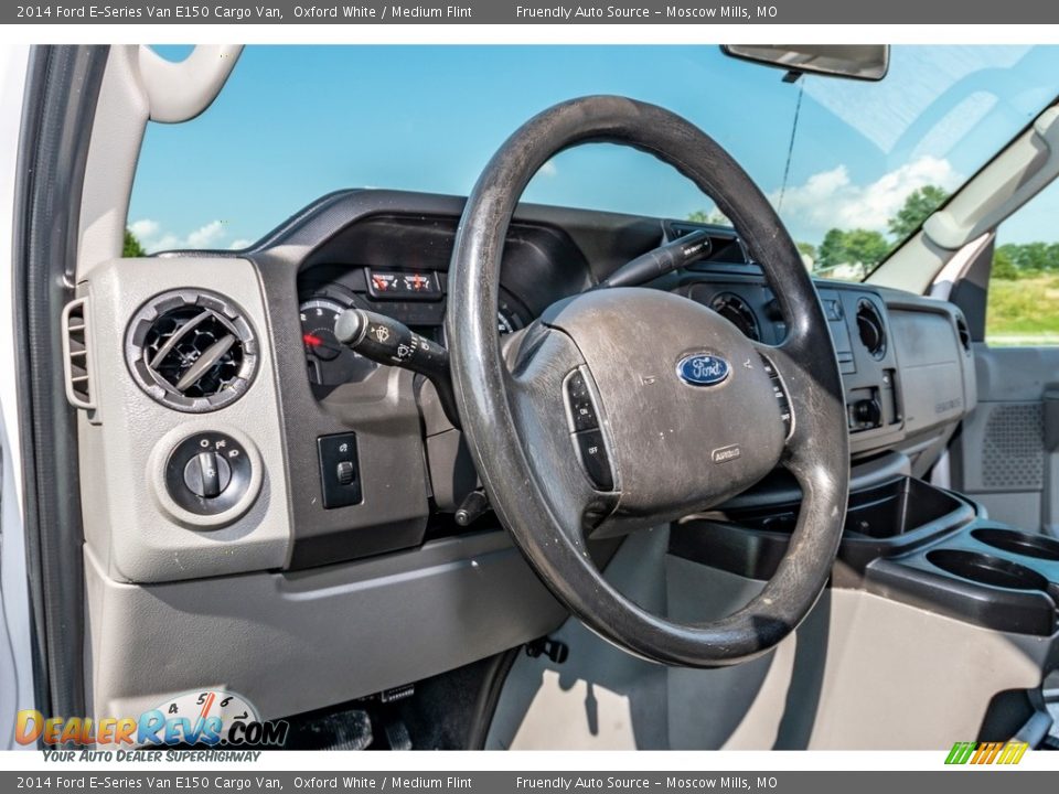 2014 Ford E-Series Van E150 Cargo Van Oxford White / Medium Flint Photo #10