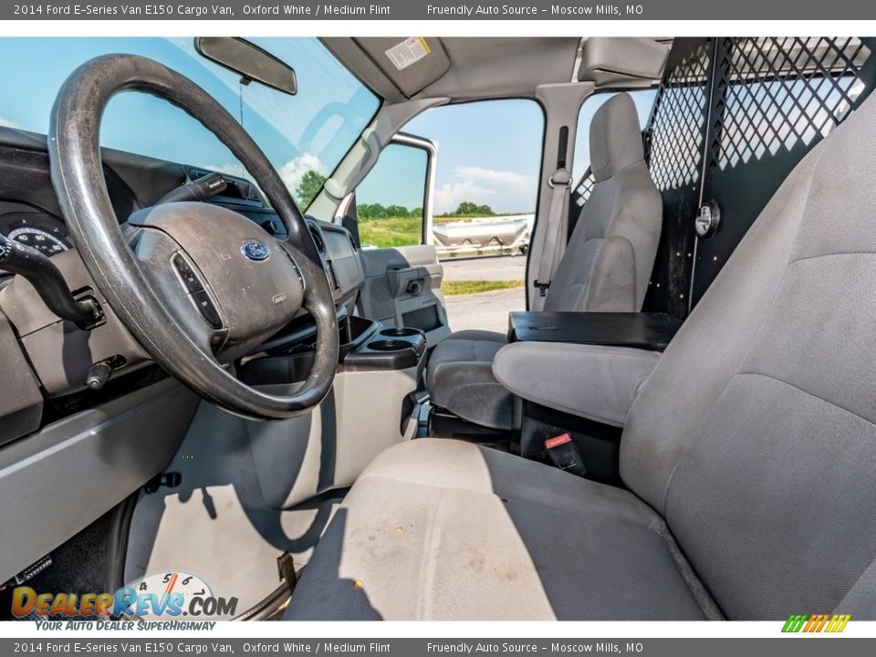 2014 Ford E-Series Van E150 Cargo Van Oxford White / Medium Flint Photo #13