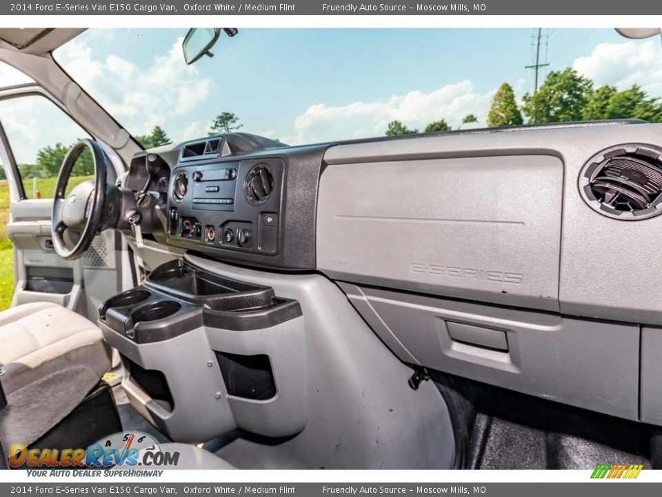 2014 Ford E-Series Van E150 Cargo Van Oxford White / Medium Flint Photo #26