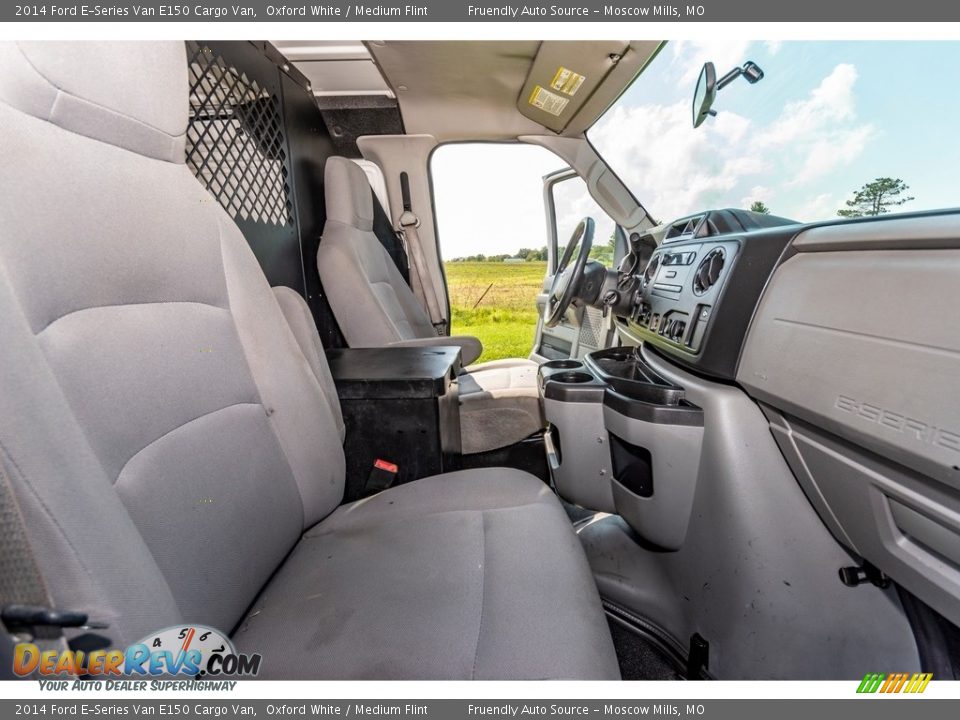 2014 Ford E-Series Van E150 Cargo Van Oxford White / Medium Flint Photo #27