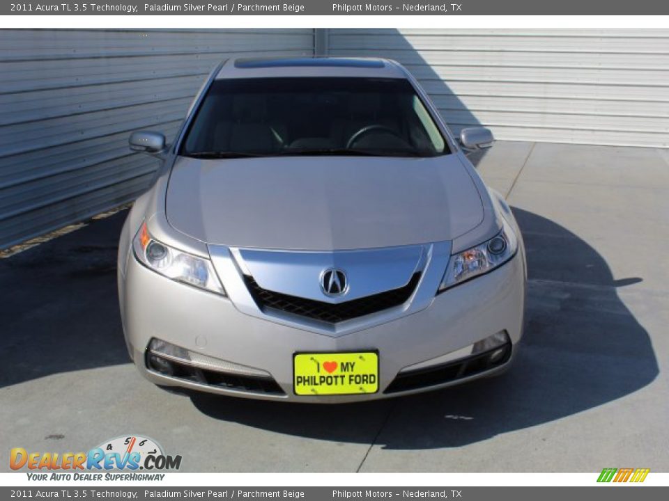 2011 Acura TL 3.5 Technology Paladium Silver Pearl / Parchment Beige Photo #3