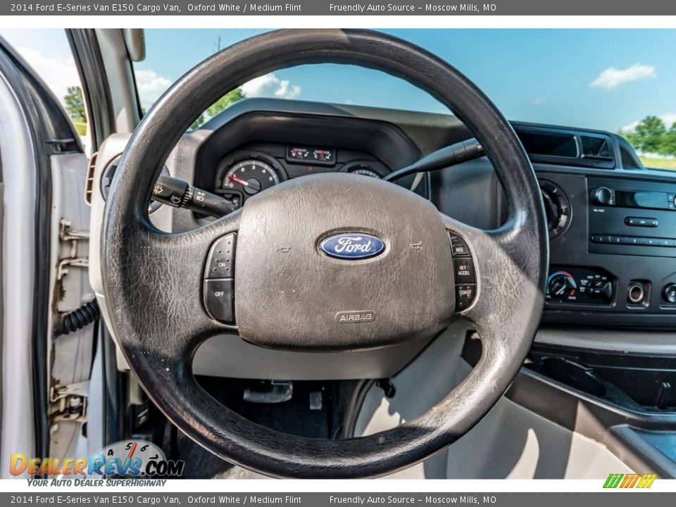 2014 Ford E-Series Van E150 Cargo Van Oxford White / Medium Flint Photo #31