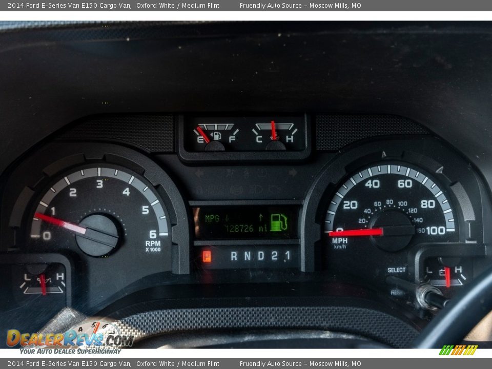 2014 Ford E-Series Van E150 Cargo Van Oxford White / Medium Flint Photo #34