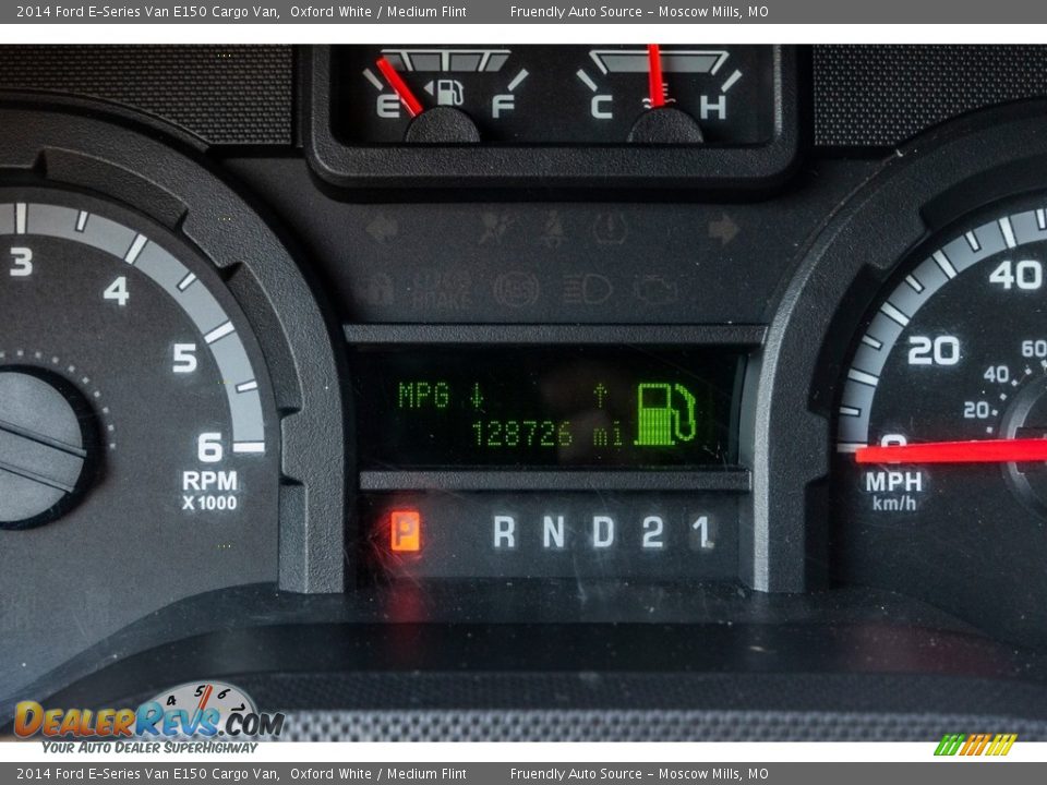 2014 Ford E-Series Van E150 Cargo Van Oxford White / Medium Flint Photo #35