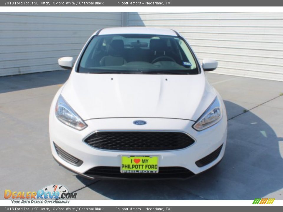 2018 Ford Focus SE Hatch Oxford White / Charcoal Black Photo #3