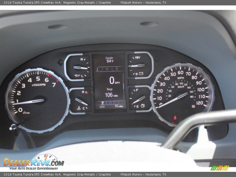 2019 Toyota Tundra SR5 CrewMax 4x4 Magnetic Gray Metallic / Graphite Photo #17