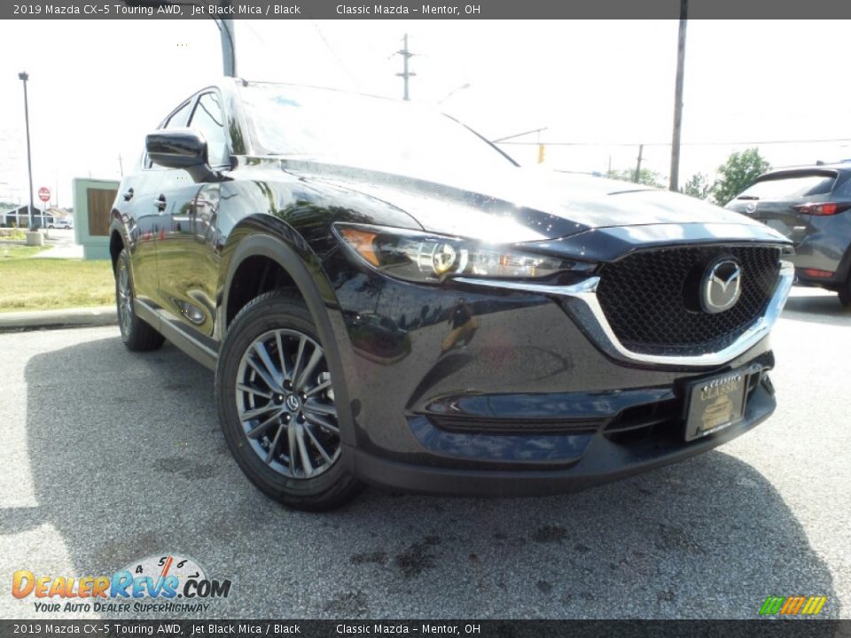 2019 Mazda CX-5 Touring AWD Jet Black Mica / Black Photo #1
