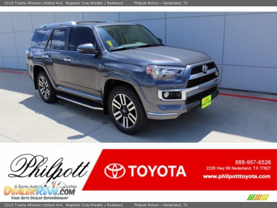 2019 Toyota 4Runner Limited 4x4 Magnetic Gray Metallic / Redwood Photo #1