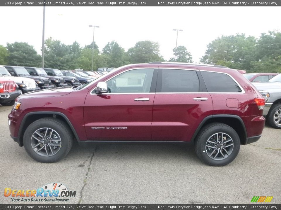 2019 Jeep Grand Cherokee Limited 4x4 Velvet Red Pearl / Light Frost Beige/Black Photo #2