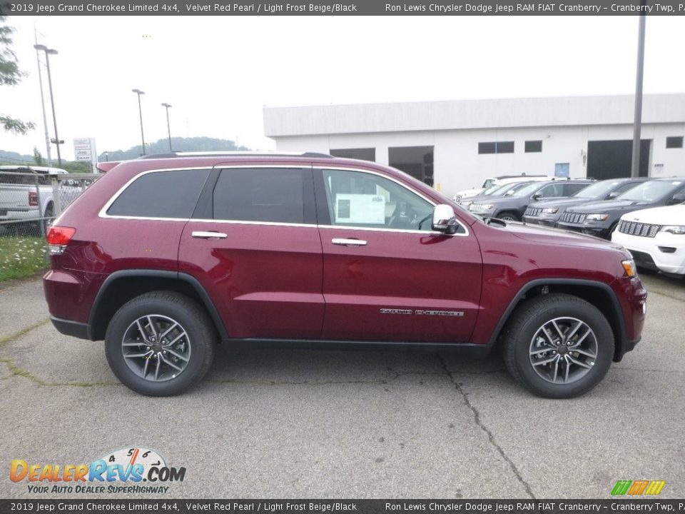 2019 Jeep Grand Cherokee Limited 4x4 Velvet Red Pearl / Light Frost Beige/Black Photo #6