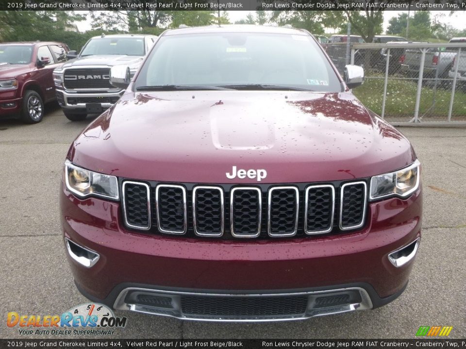 2019 Jeep Grand Cherokee Limited 4x4 Velvet Red Pearl / Light Frost Beige/Black Photo #8