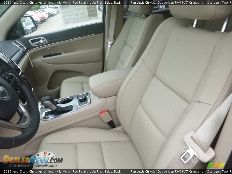 2019 Jeep Grand Cherokee Limited 4x4 Velvet Red Pearl / Light Frost Beige/Black Photo #14