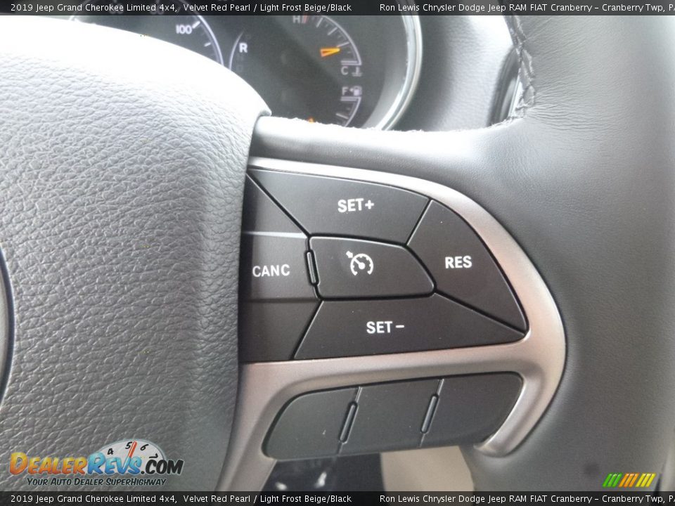 2019 Jeep Grand Cherokee Limited 4x4 Velvet Red Pearl / Light Frost Beige/Black Photo #19