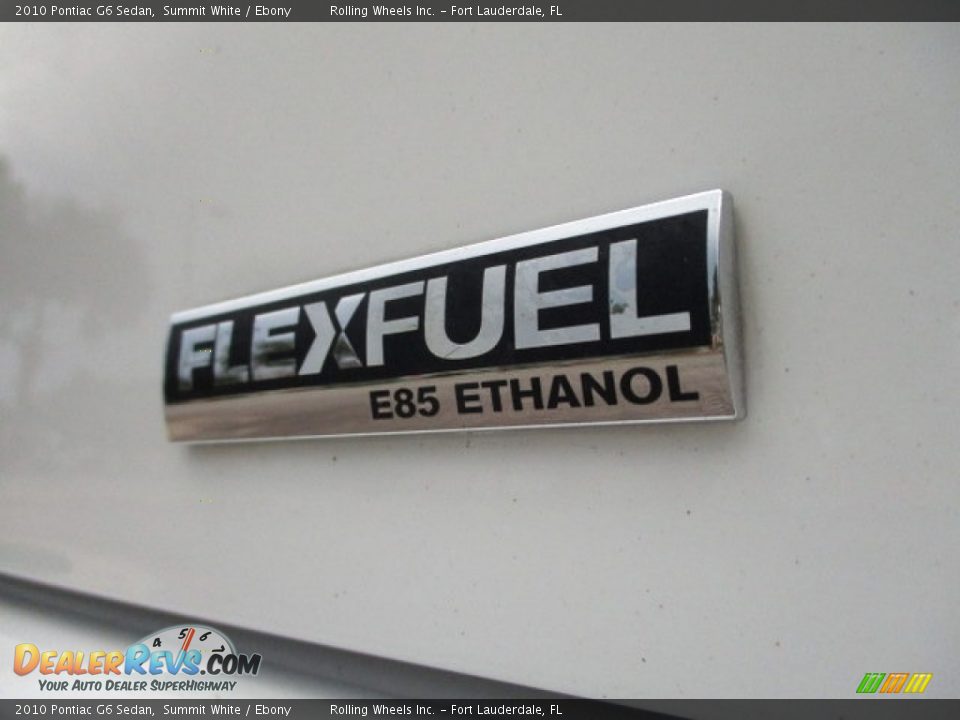2010 Pontiac G6 Sedan Summit White / Ebony Photo #4