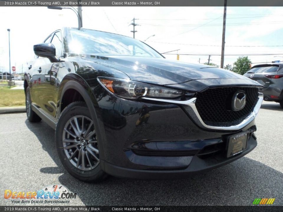 2019 Mazda CX-5 Touring AWD Jet Black Mica / Black Photo #1