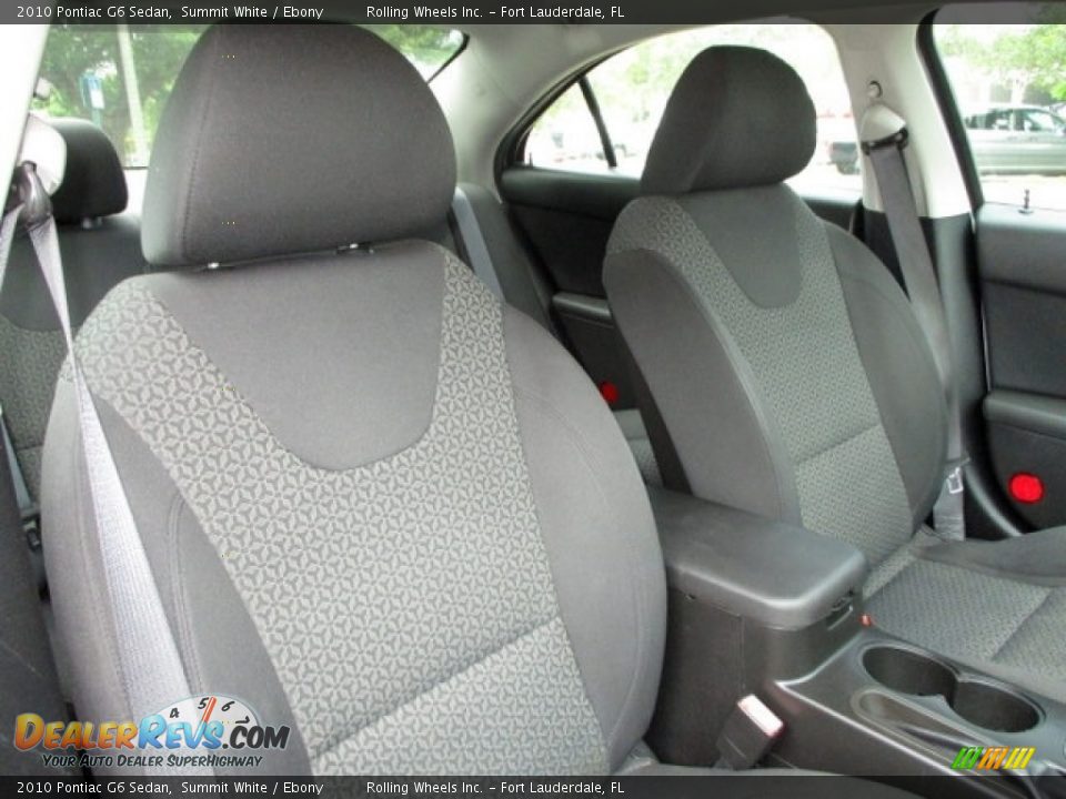 2010 Pontiac G6 Sedan Summit White / Ebony Photo #6