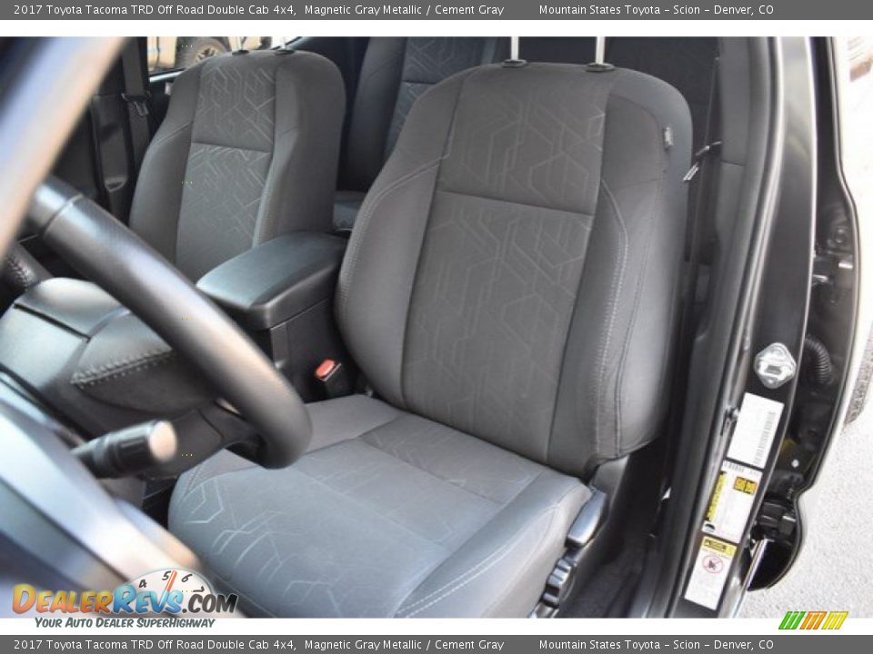 2017 Toyota Tacoma TRD Off Road Double Cab 4x4 Magnetic Gray Metallic / Cement Gray Photo #12
