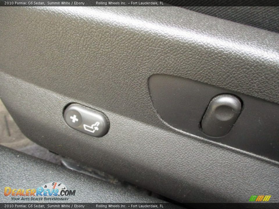 2010 Pontiac G6 Sedan Summit White / Ebony Photo #18