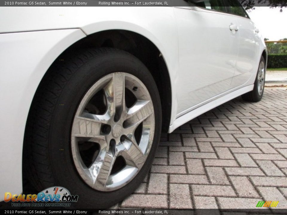 2010 Pontiac G6 Sedan Summit White / Ebony Photo #23