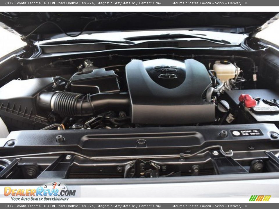 2017 Toyota Tacoma TRD Off Road Double Cab 4x4 Magnetic Gray Metallic / Cement Gray Photo #28