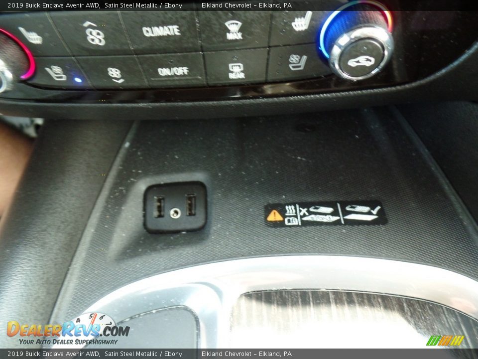 2019 Buick Enclave Avenir AWD Satin Steel Metallic / Ebony Photo #33