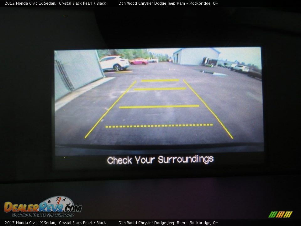 2013 Honda Civic LX Sedan Crystal Black Pearl / Black Photo #2