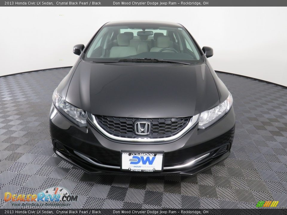 2013 Honda Civic LX Sedan Crystal Black Pearl / Black Photo #4