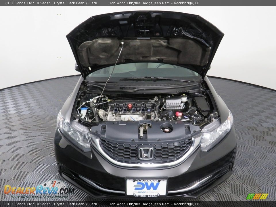 2013 Honda Civic LX Sedan Crystal Black Pearl / Black Photo #5