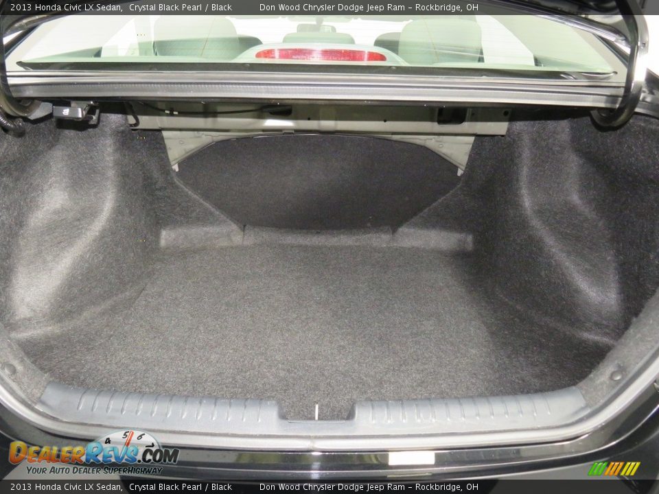 2013 Honda Civic LX Sedan Crystal Black Pearl / Black Photo #11