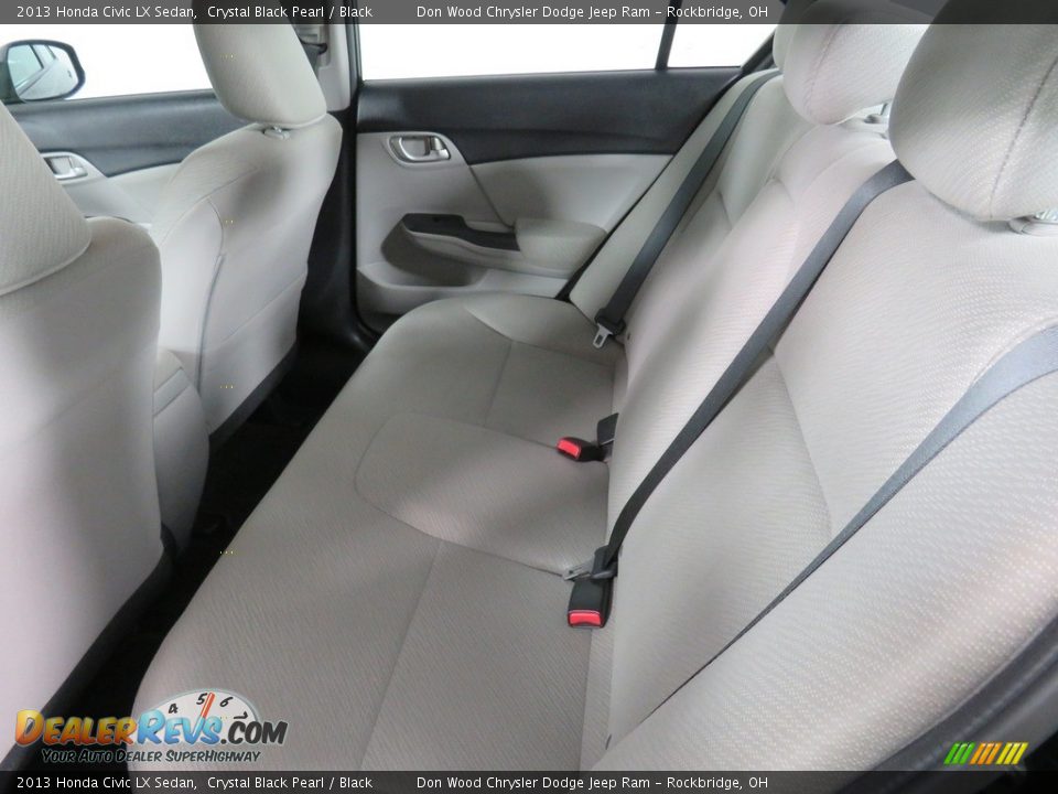 2013 Honda Civic LX Sedan Crystal Black Pearl / Black Photo #26