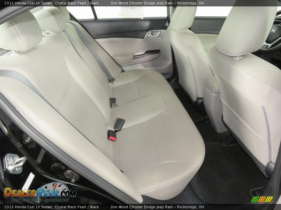 2013 Honda Civic LX Sedan Crystal Black Pearl / Black Photo #29