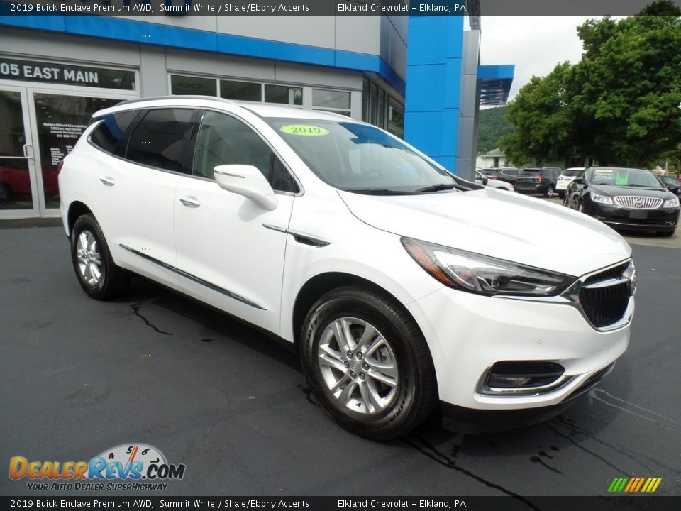 2019 Buick Enclave Premium AWD Summit White / Shale/Ebony Accents Photo #5