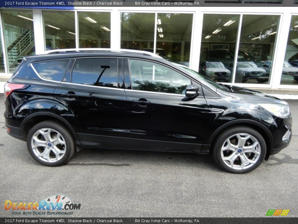 2017 Ford Escape Titanium 4WD Shadow Black / Charcoal Black Photo #2