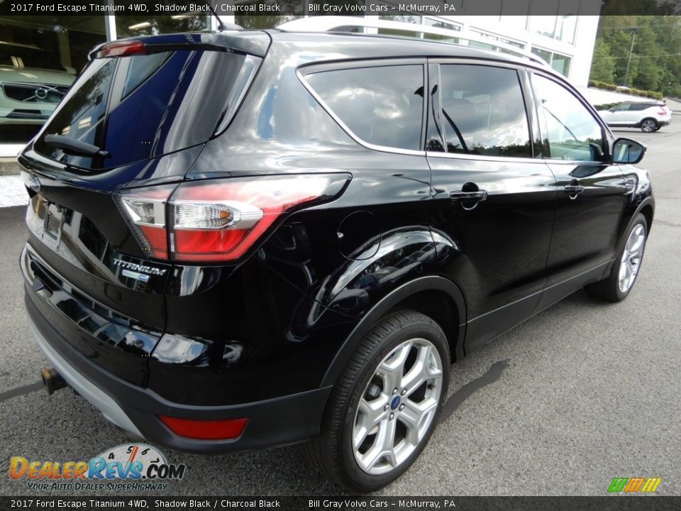 2017 Ford Escape Titanium 4WD Shadow Black / Charcoal Black Photo #3