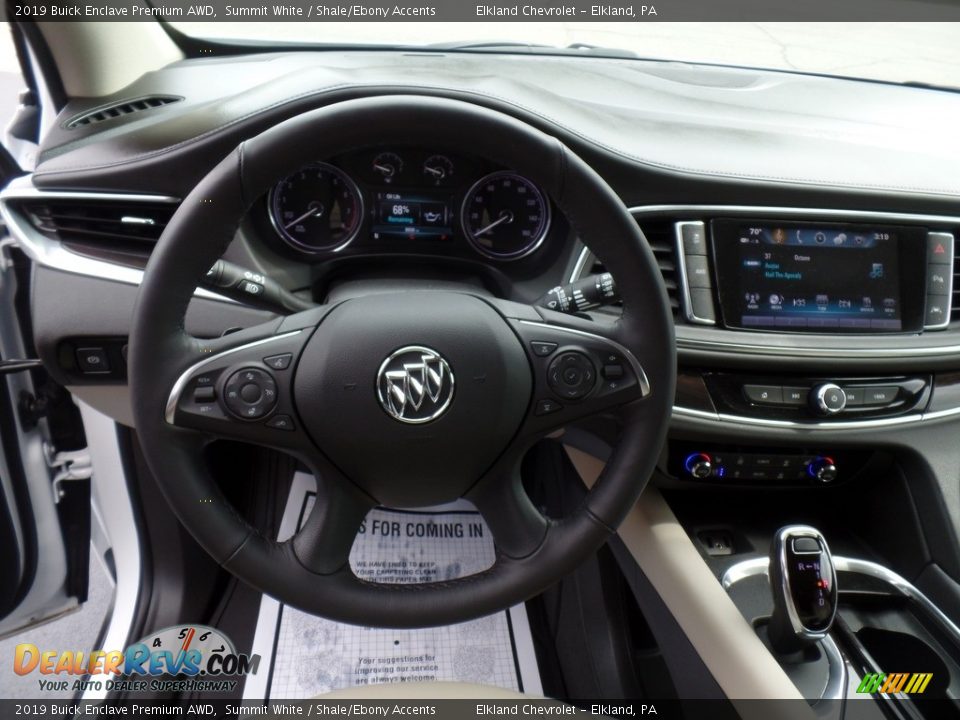 2019 Buick Enclave Premium AWD Summit White / Shale/Ebony Accents Photo #19