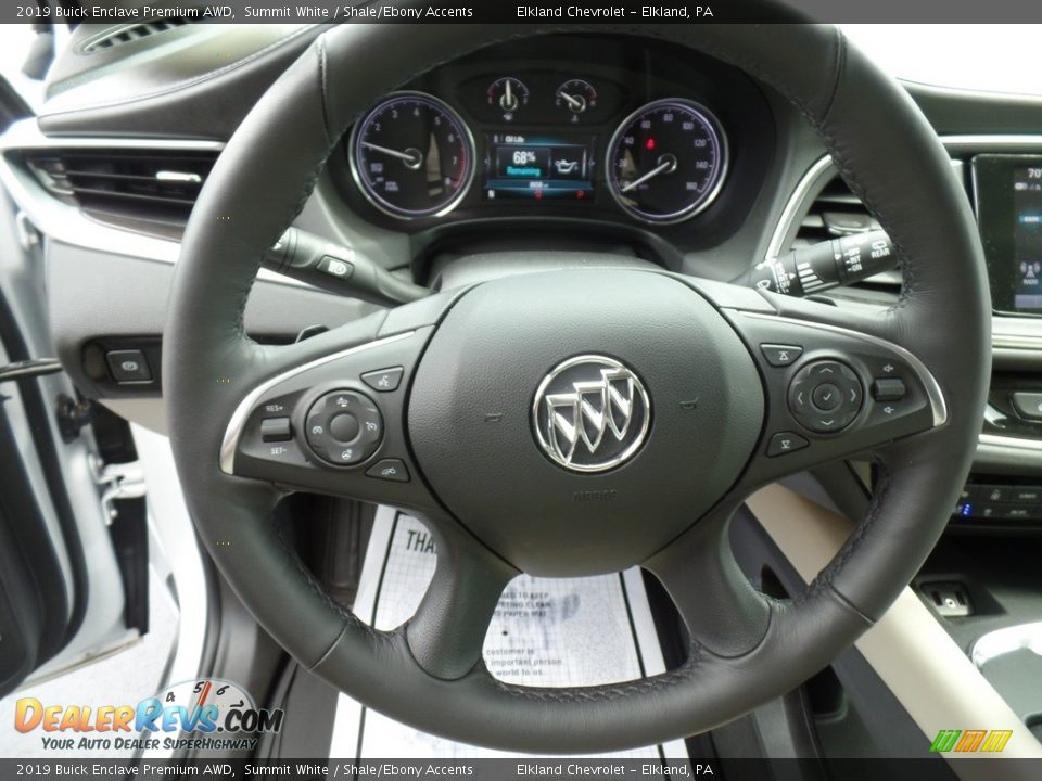 2019 Buick Enclave Premium AWD Summit White / Shale/Ebony Accents Photo #20