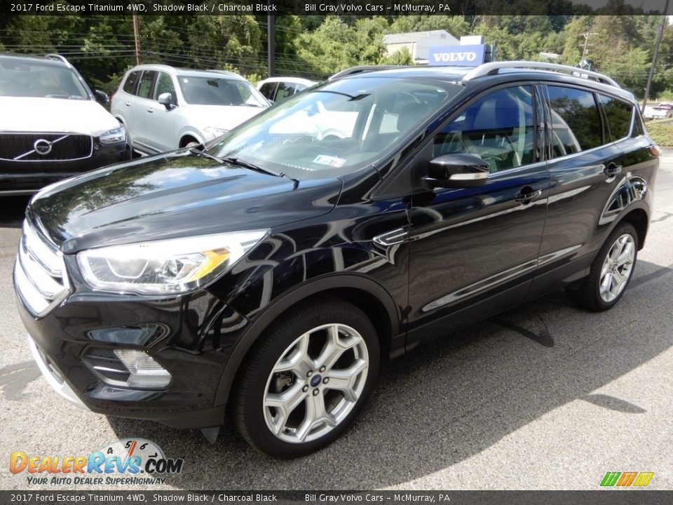 2017 Ford Escape Titanium 4WD Shadow Black / Charcoal Black Photo #9