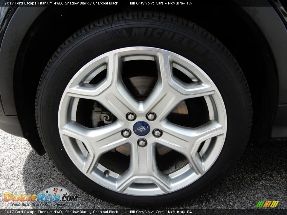 2017 Ford Escape Titanium 4WD Shadow Black / Charcoal Black Photo #11
